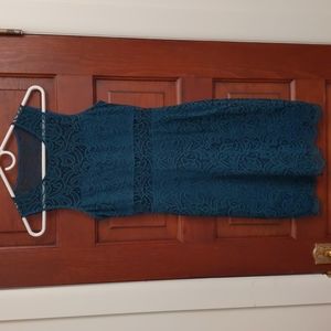 Express XS Green Lace Dress